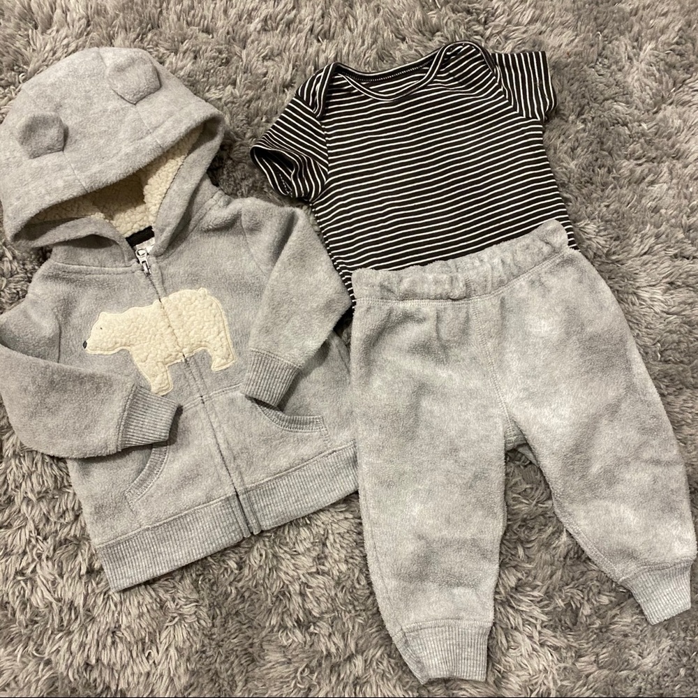 3pc Fleece Set by Carter’s, Size 6M